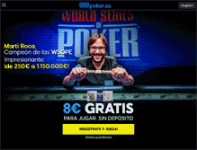 Tablet Screenshot of 888poker.es